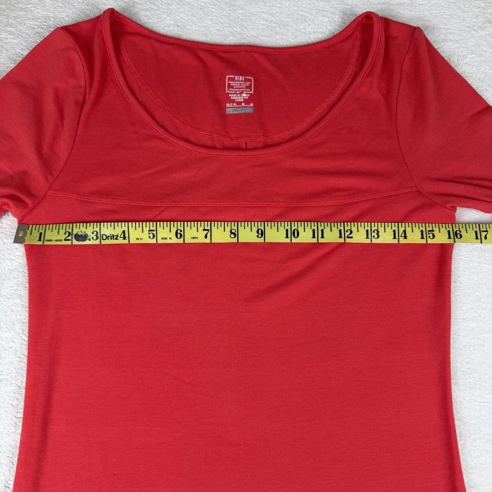 Nike Dri-Fit Red Long‎ Sleeve Athletic Dress Womens M 518438-615 Training-RARE